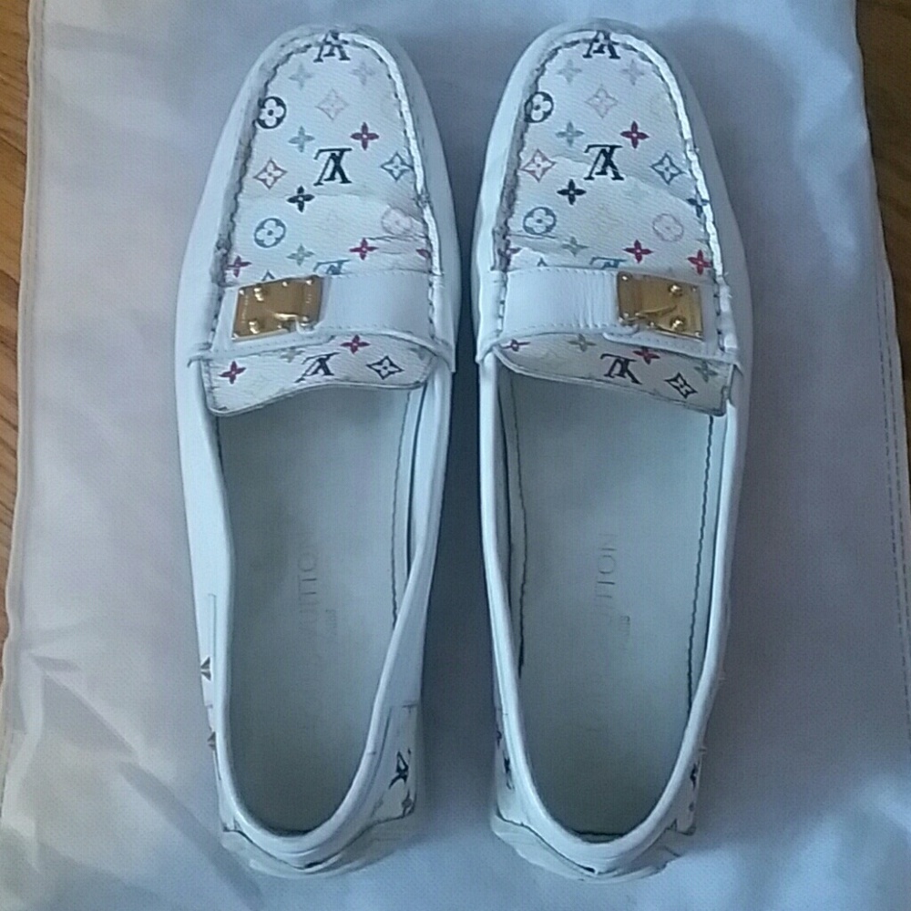 🚨 AUTHENTIC Ultra Rare Louis Vuitton Multicolor Murakami Monogram Flats Loafers